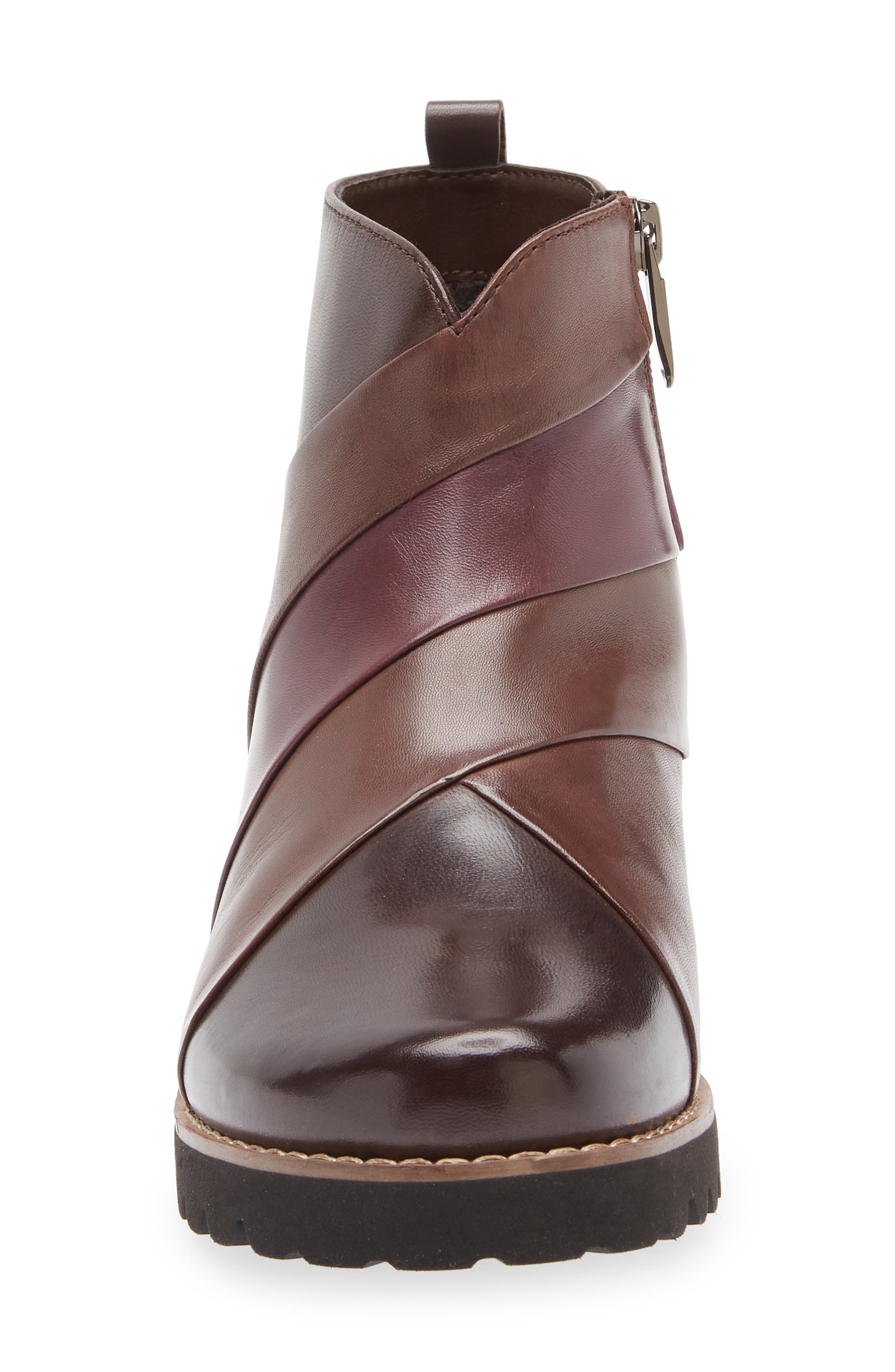 Layla Lug Sole Bootie, Alternate, color, BROWN/ ELEFANT/ VINO