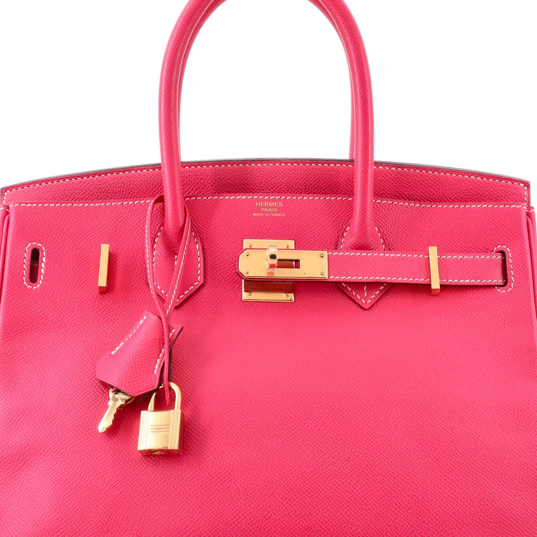 Birkin Handbag Pink Epsom with Gold Hardware 30, Alternate, color, Pink