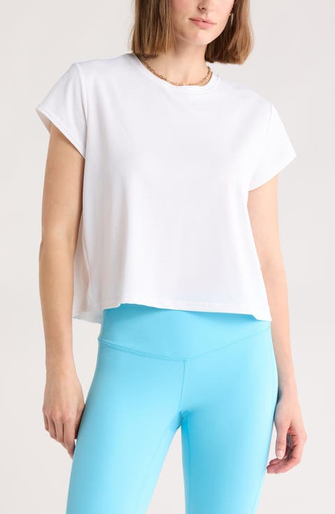 Flow Mesh Pleated T-Shirt
