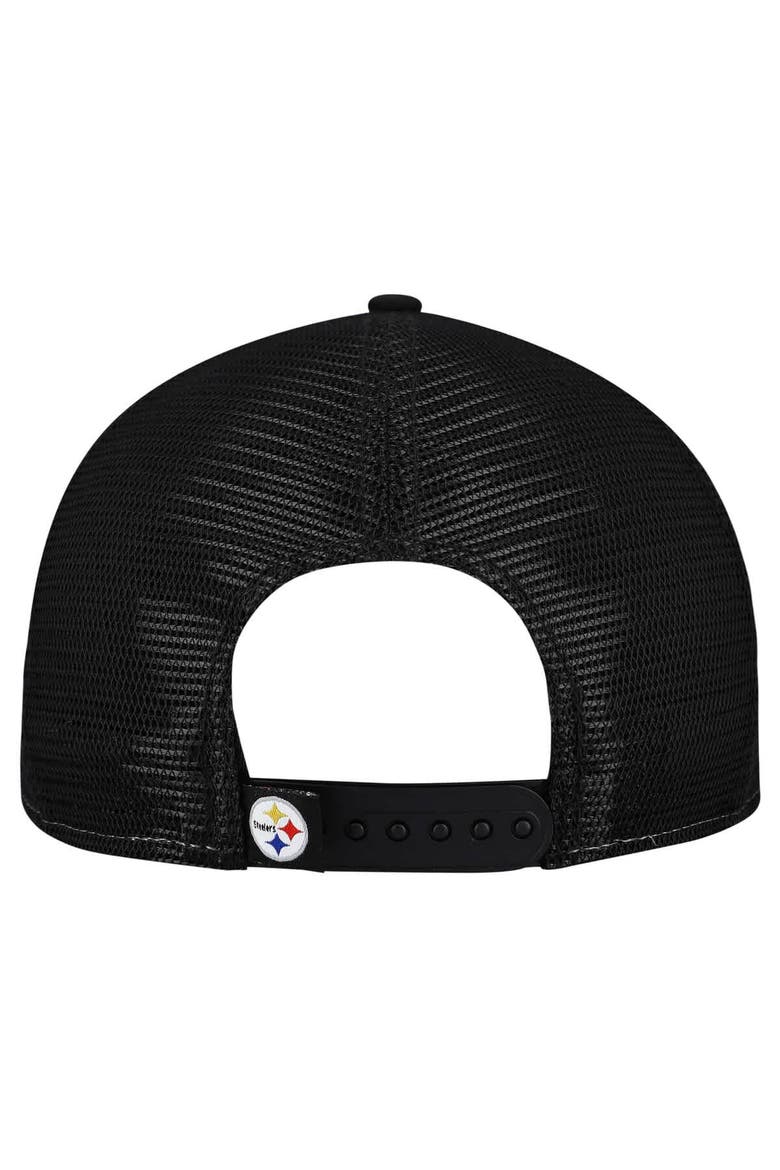 Men's New Era Gold/Black Pittsburgh Steelers Outdoor Split Panel 9FIFTY Snapback Hat, Alternate, color, Gold