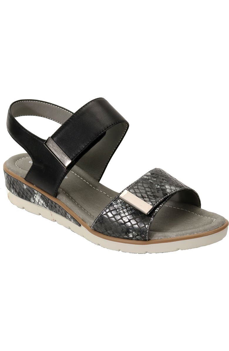 David Tate Civic Slingback Sandal, Main, color, Black Multi