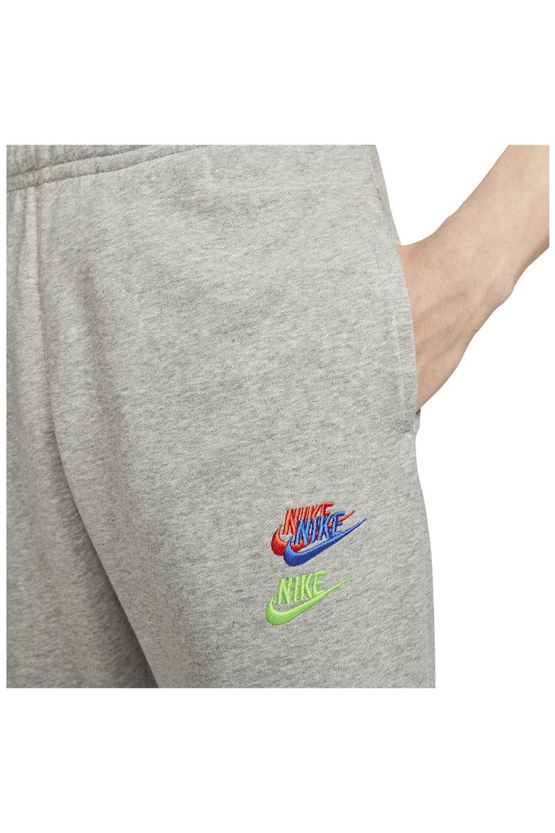Sportswear Essentials+ Embroidered Swooshes Sweatpants, Alternate, color, DARK GREY HEATHER/ BASE GREY