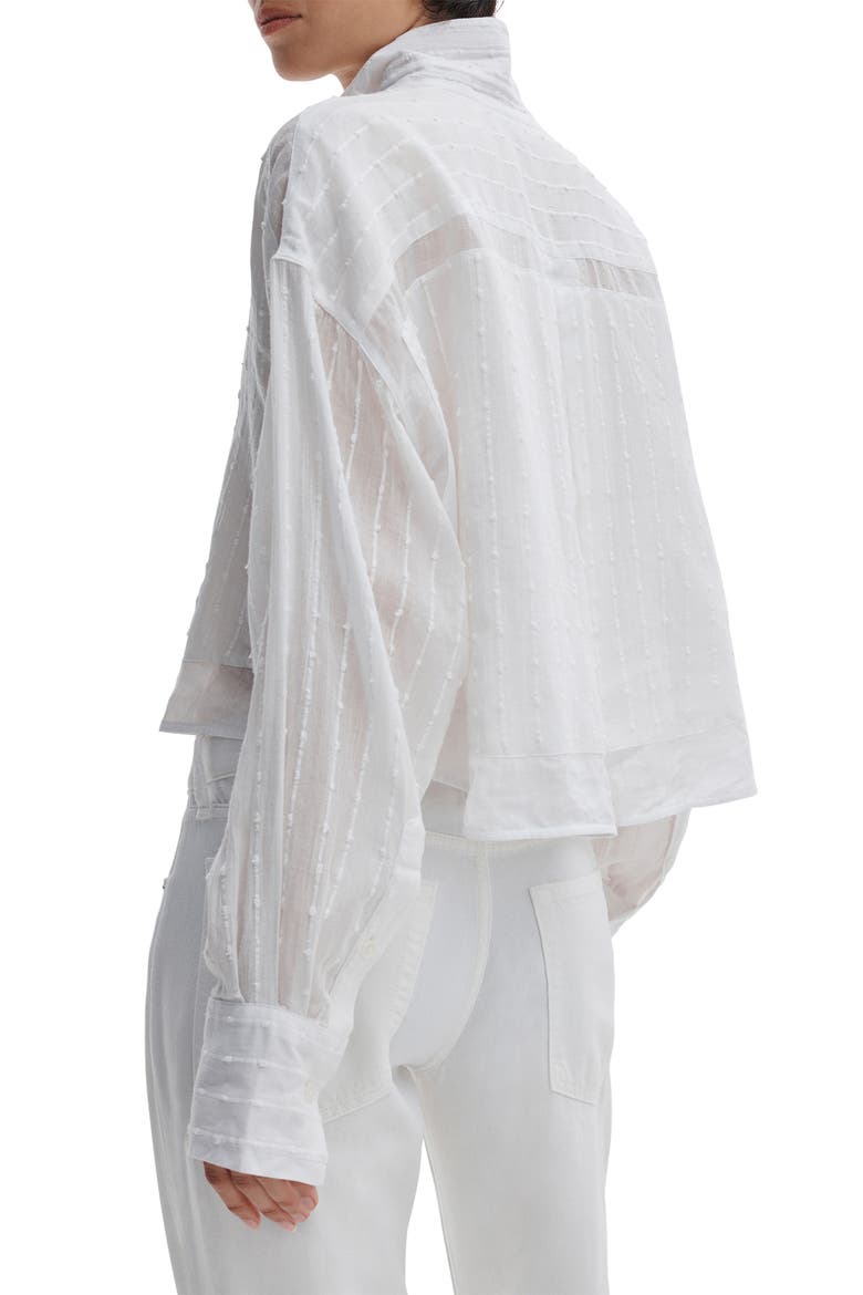 Marin Combo Button-Up Shirt, Alternate, color, WHITE