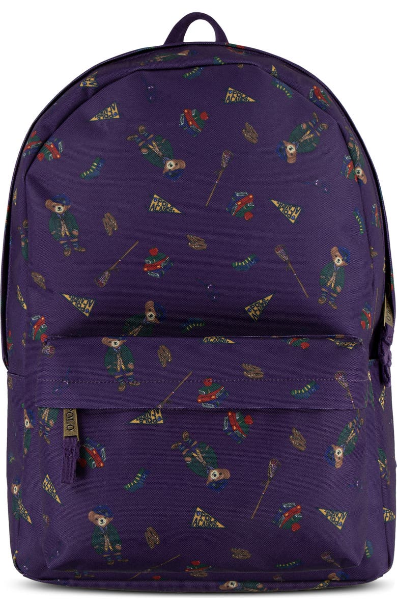Ralph Lauren Kids' Polo Bear Print Backpack, Main, color,