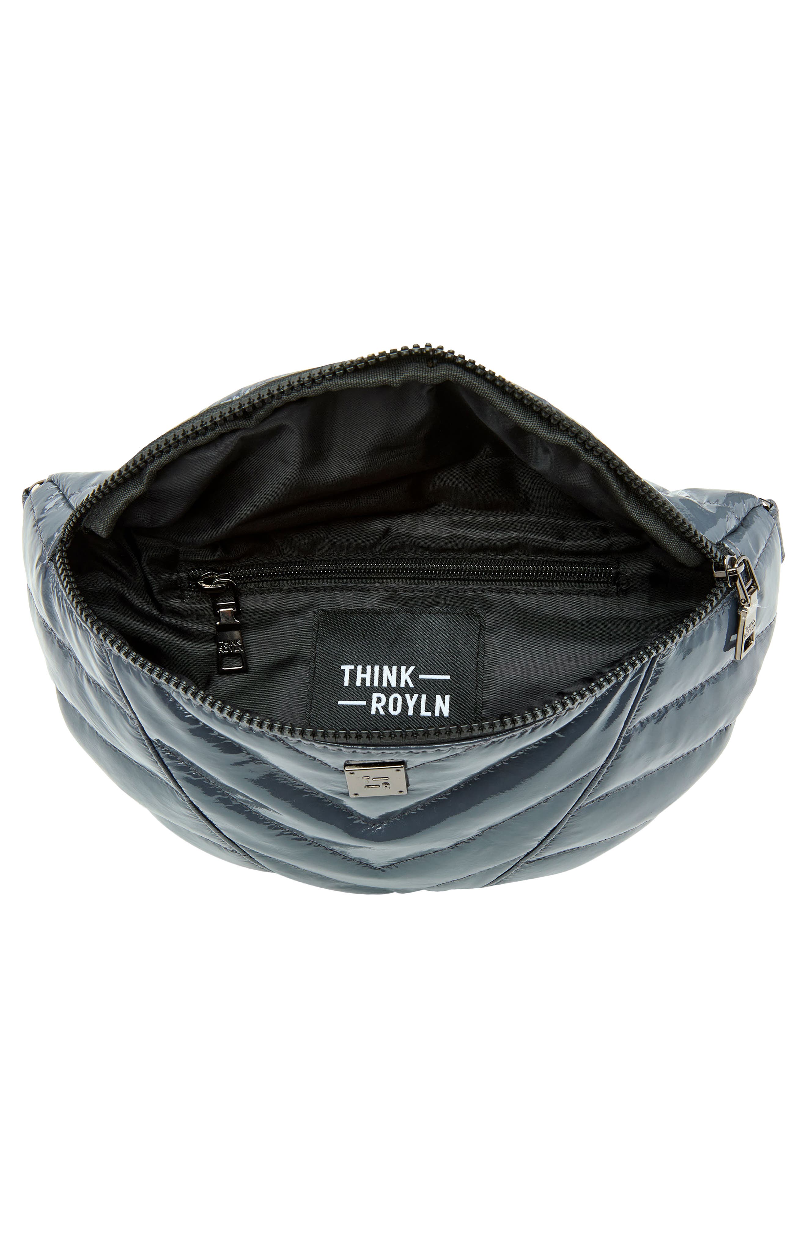 THINK ROYLN Little Runaway Shoulder Bag, Alternate, color, Carbon Patent