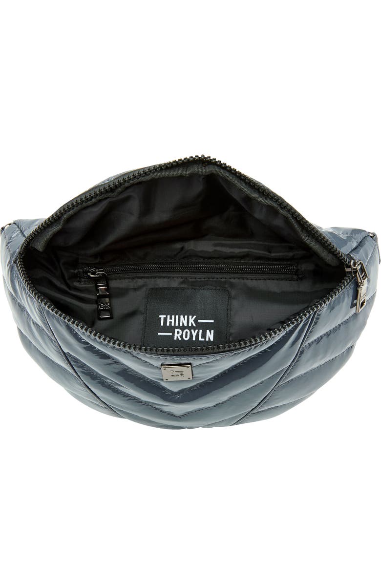 THINK ROYLN Little Runaway Shoulder Bag, Alternate, color, Carbon Patent