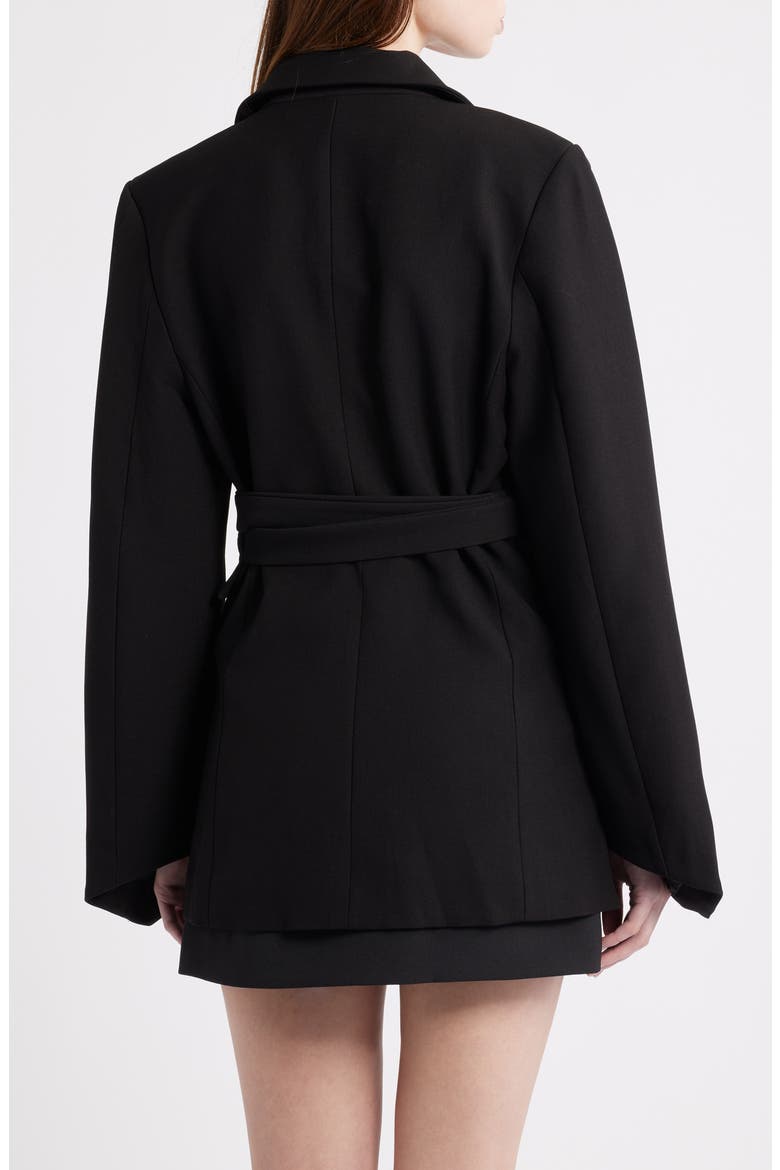 The Ultimate Muse Belted Blazer, Alternate, color, BLACK