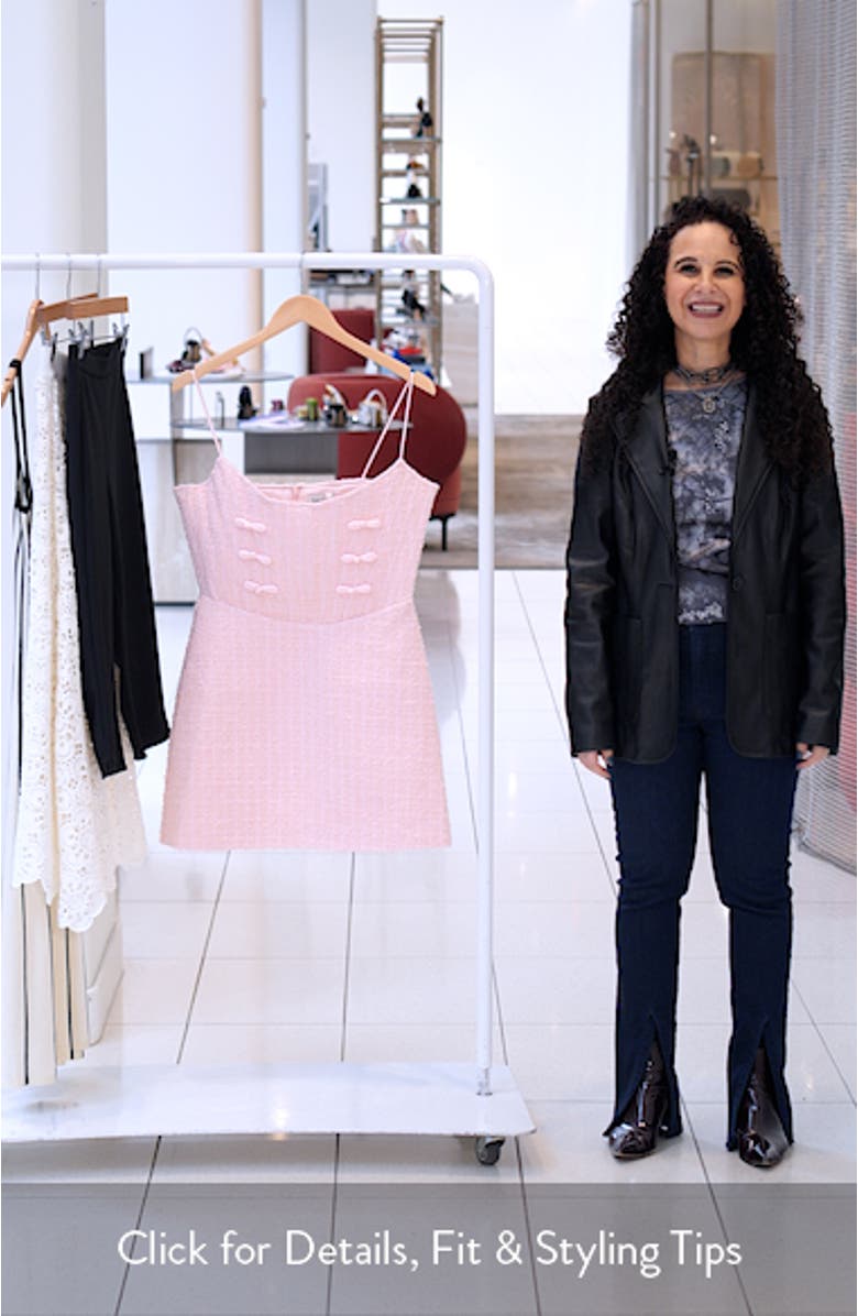 Andi Metallic Tweed Cocktail Minidress, sales video thumbnail