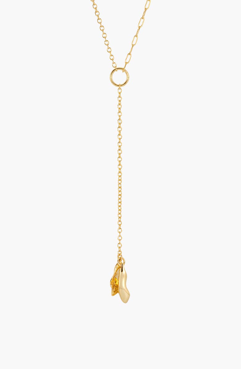 YOJ Lasa Lariat Mix Chain Necklace in Gold, Alternate, color, Gold