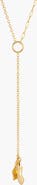 YOJ Lasa Lariat Mix Chain Necklace in Gold