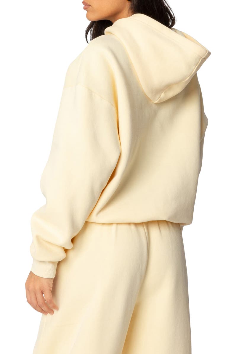 EDIKTED New York Champs Graphic Hoodie, Alternate, color, Yellow