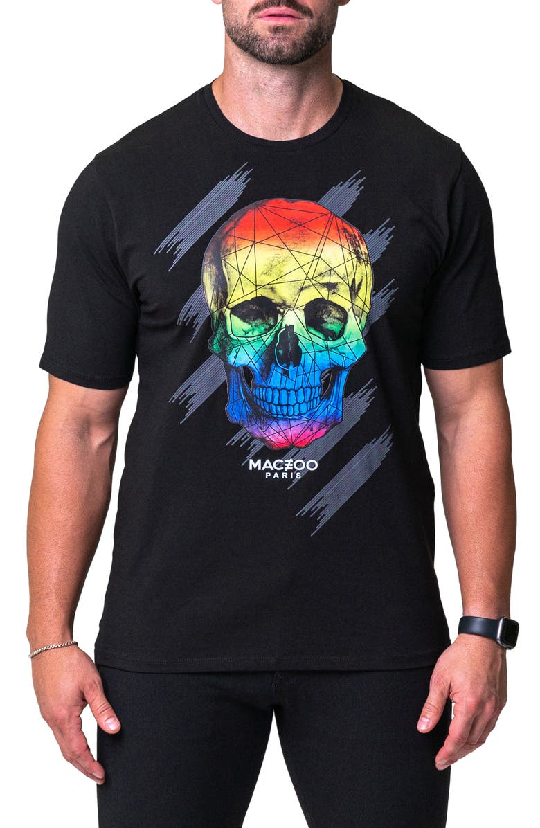 Maceoo Skull Graphic T-Shirt, Main, color, 