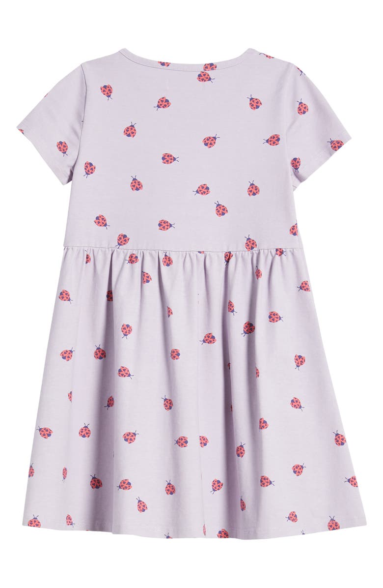 Tucker + Tate Kids' Printed Stretch Cotton Blend T-Shirt Dress, Alternate, color, Purple Petal Ladybug Love