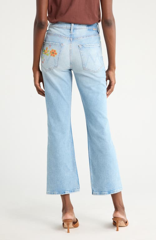 Mother The Scooter Ankle Bootcut Jeans In Blue