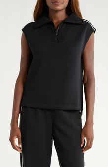 SPANX® AirEssentials Piqué Sleeveless Half Zip Top
