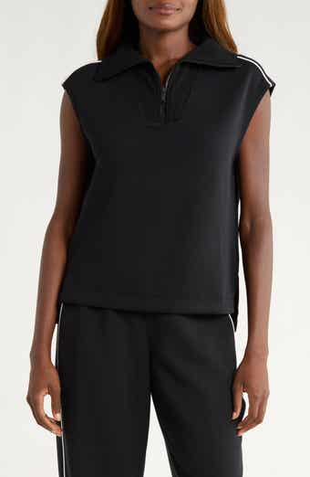 SPANX® AirEssentials Piqué Sleeveless Half Zip Top
