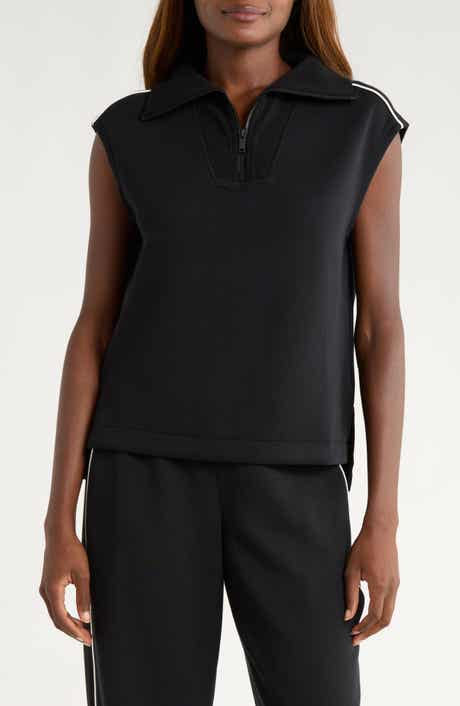 SPANX® AirEssentials Piqué Sleeveless Half Zip Top