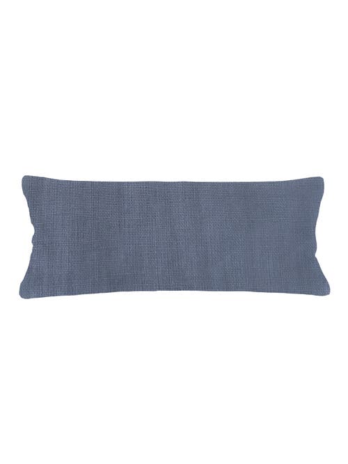 Anaya So Soft Linen Pillow With Down Insert In Chambray Blue