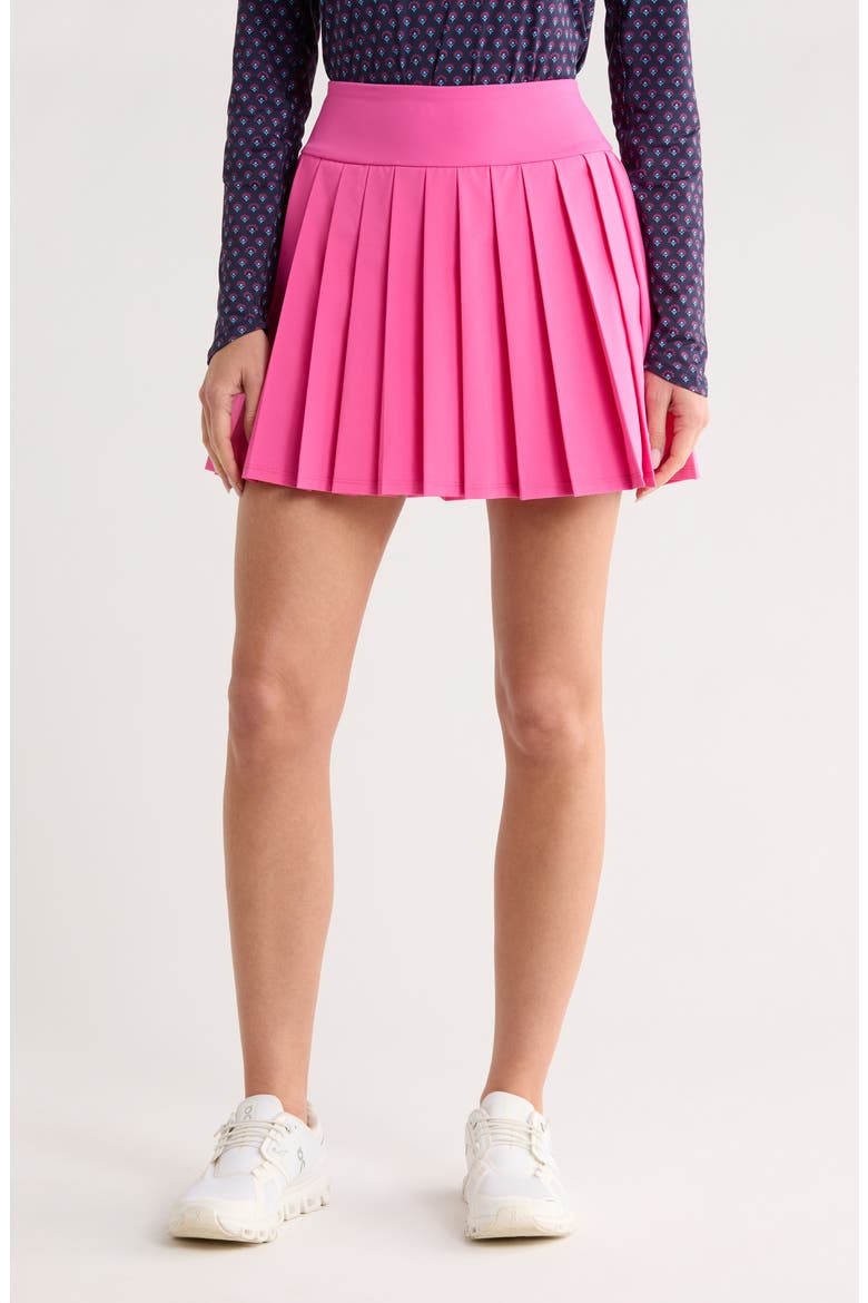 High Waist Pleated Skirt, Main, color, CHEEKY PINK