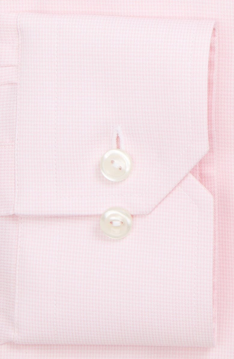 Eton Contemporary Fit Houndstooth Dress Shirt, Alternate, color, 