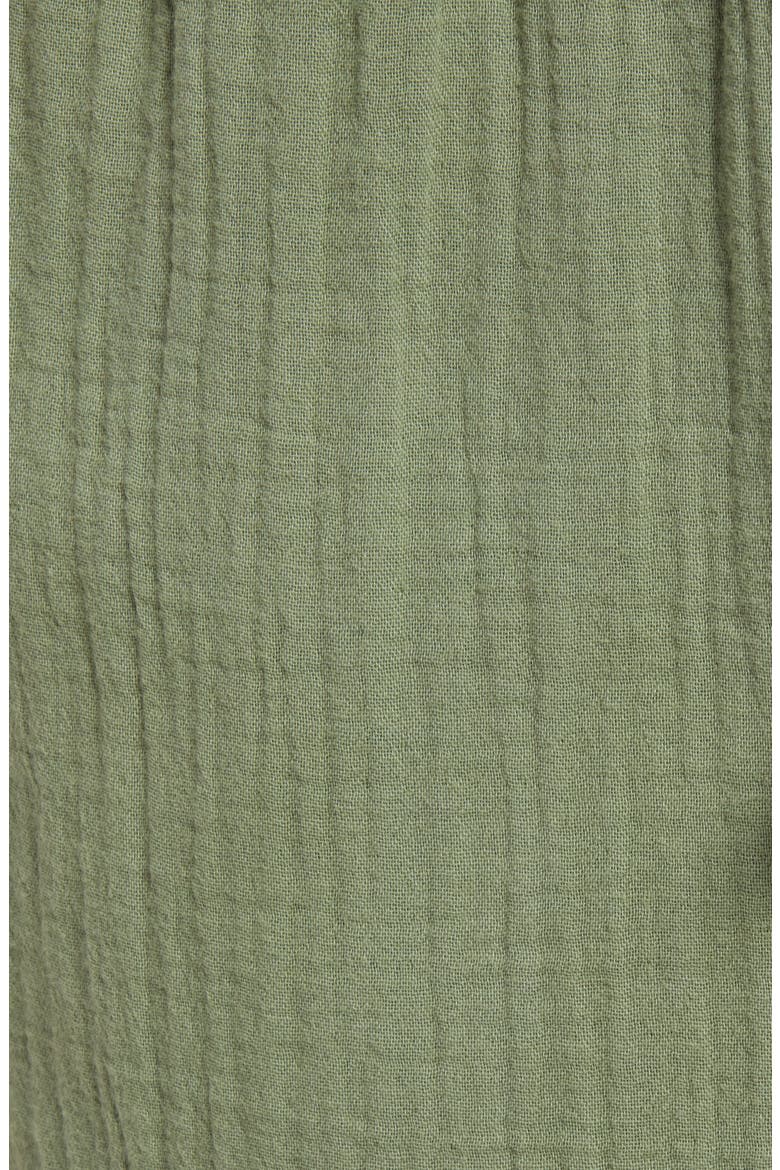 Textured Cotton Pull-On Pants, Alternate, color, GREEN DUNE