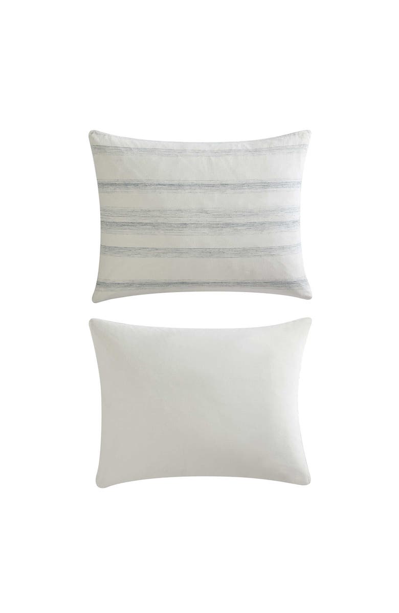Calvin Klein Strie Stripe Cotton Duvet Cover & Sham Set, Alternate, color, 