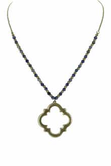 OLIVIA WELLES Regan Beaded Pendant Necklace