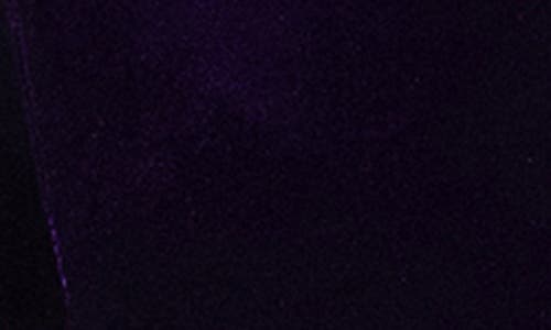 Blondie Nites Bow Back Strapless Velvet Cocktail Minidress In Purple