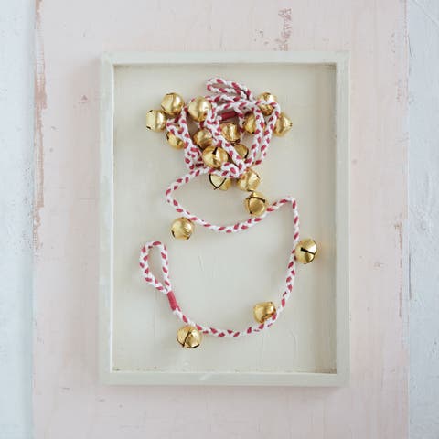Jingle Bell Garland with Braided Cotton Cord
