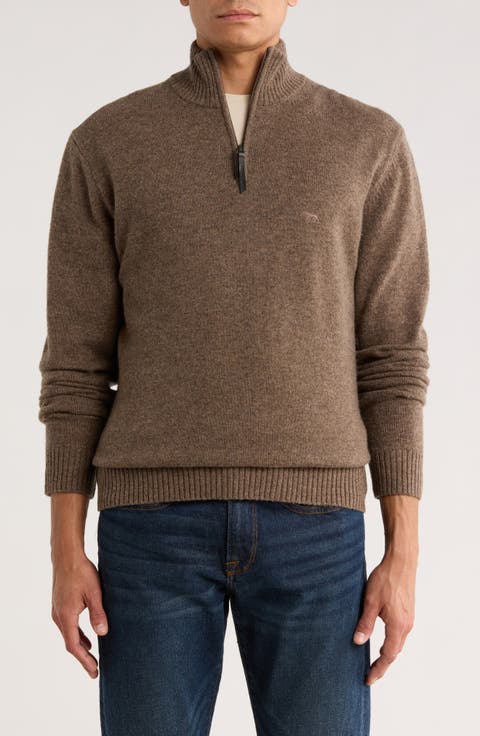 Gammons Wool Quarter Zip Sweater