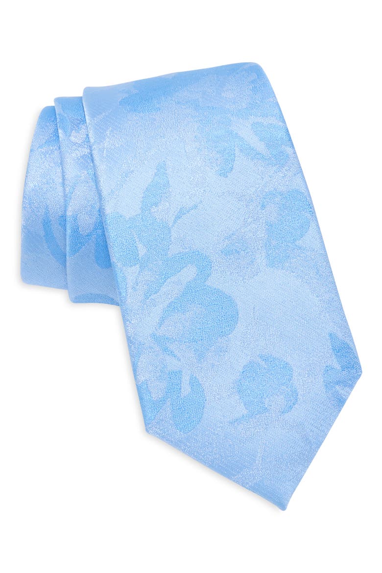 Linda Floral Tie, Main, color, LIGHT BLUE