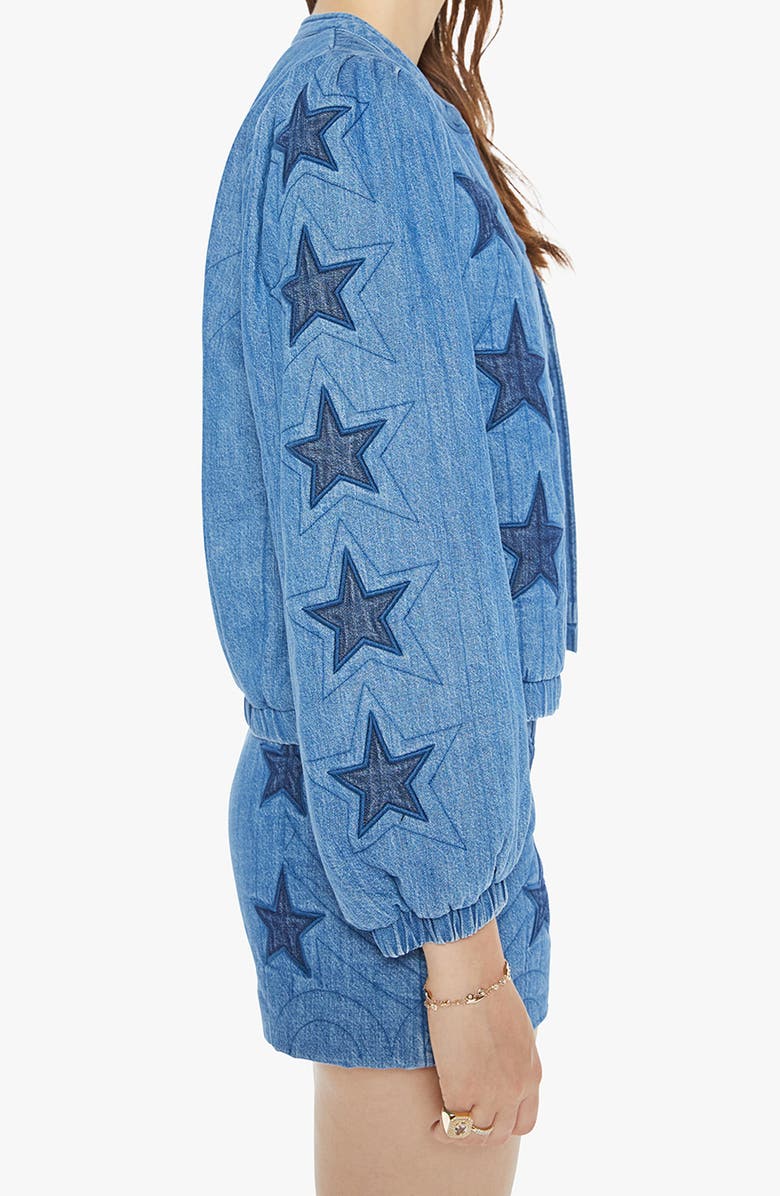 MOTHER The Rough Puff Quilted Denim Jacket, Alternate, color, 