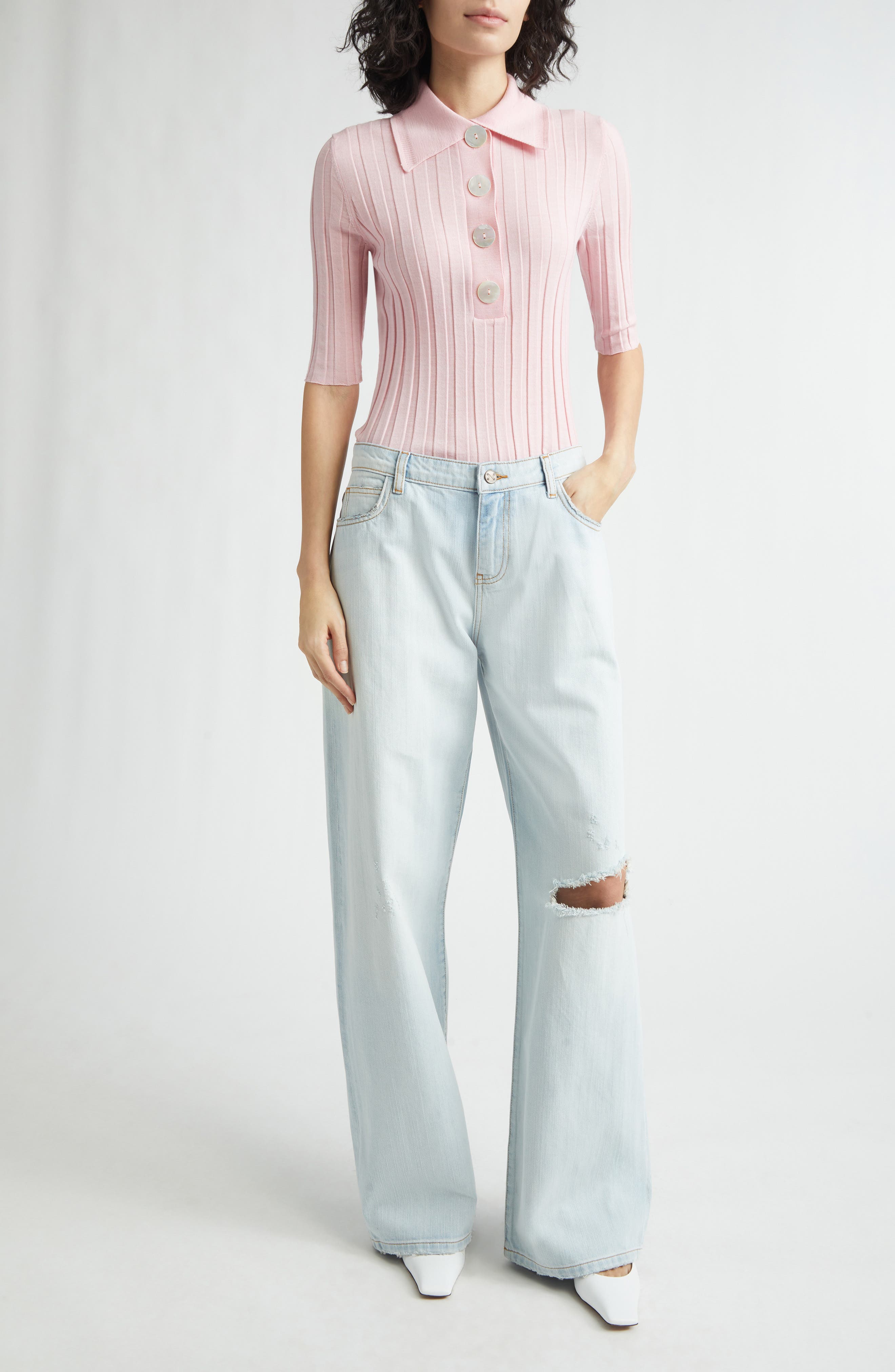 Sugarman Rib Wool Merino Polo - image 2