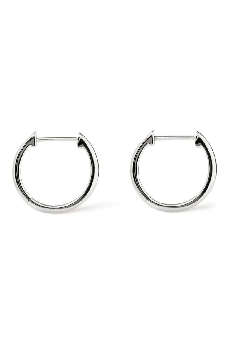 Small Hoop Earrings, Main, color, SILVER