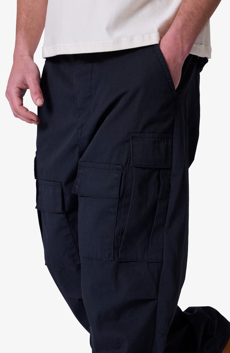 mnml Ultra Baggy Ripstop Cargo Pants, Alternate, color, Black