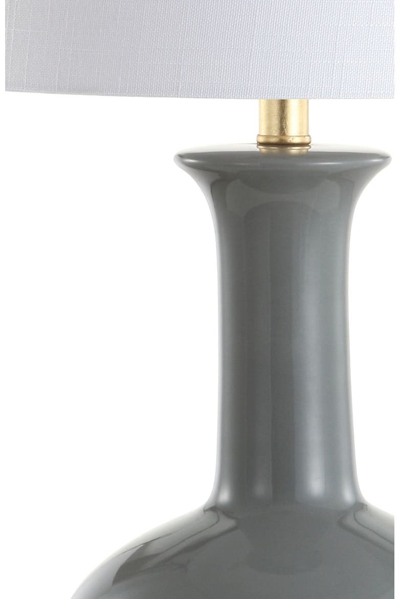 Brussels 27" Contemporary Transitional Ceramic/Metal LED Table Lamp, Alternate, color, Gray