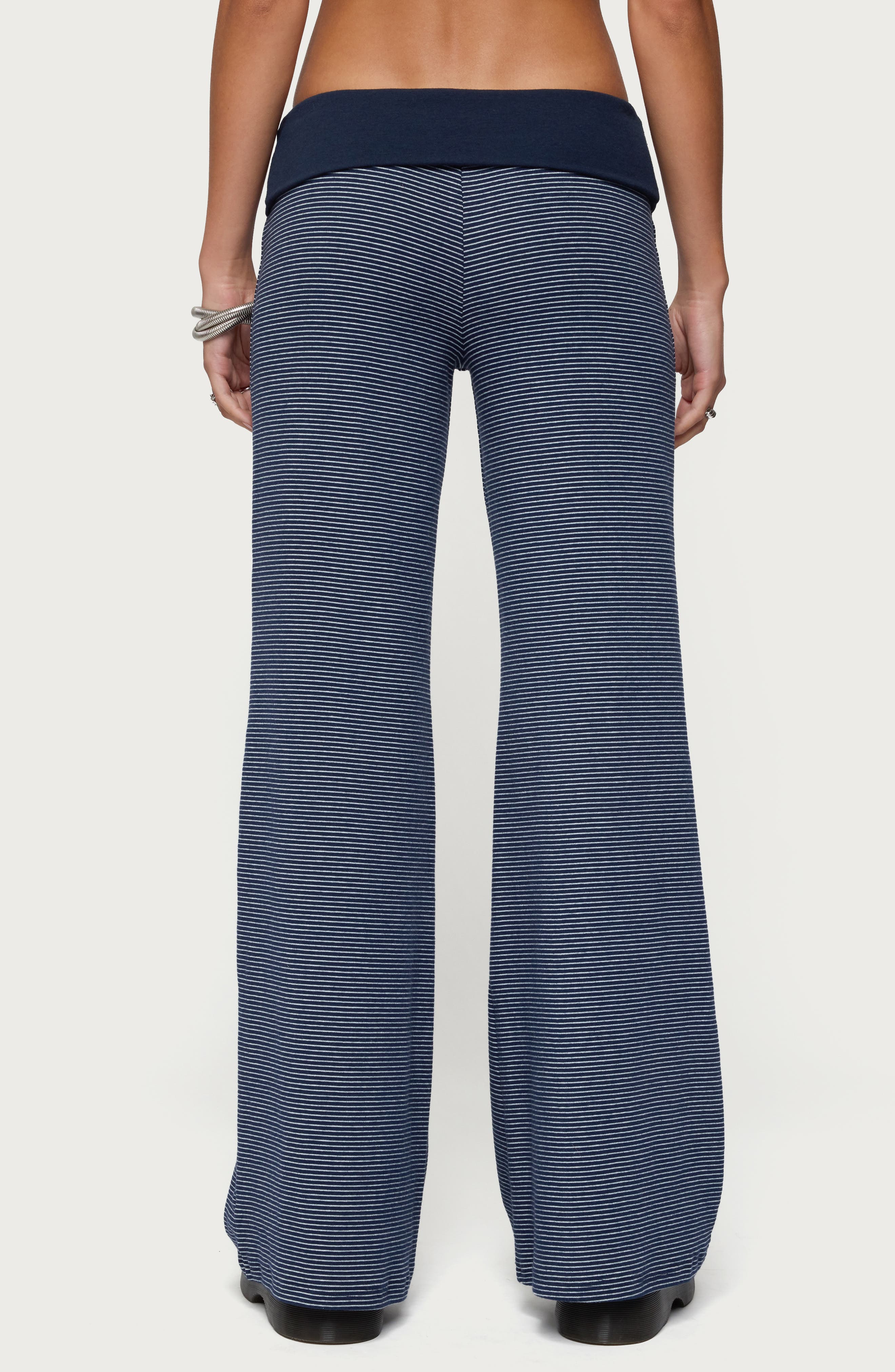 Amarna Stripe Foldover Pants - image 2