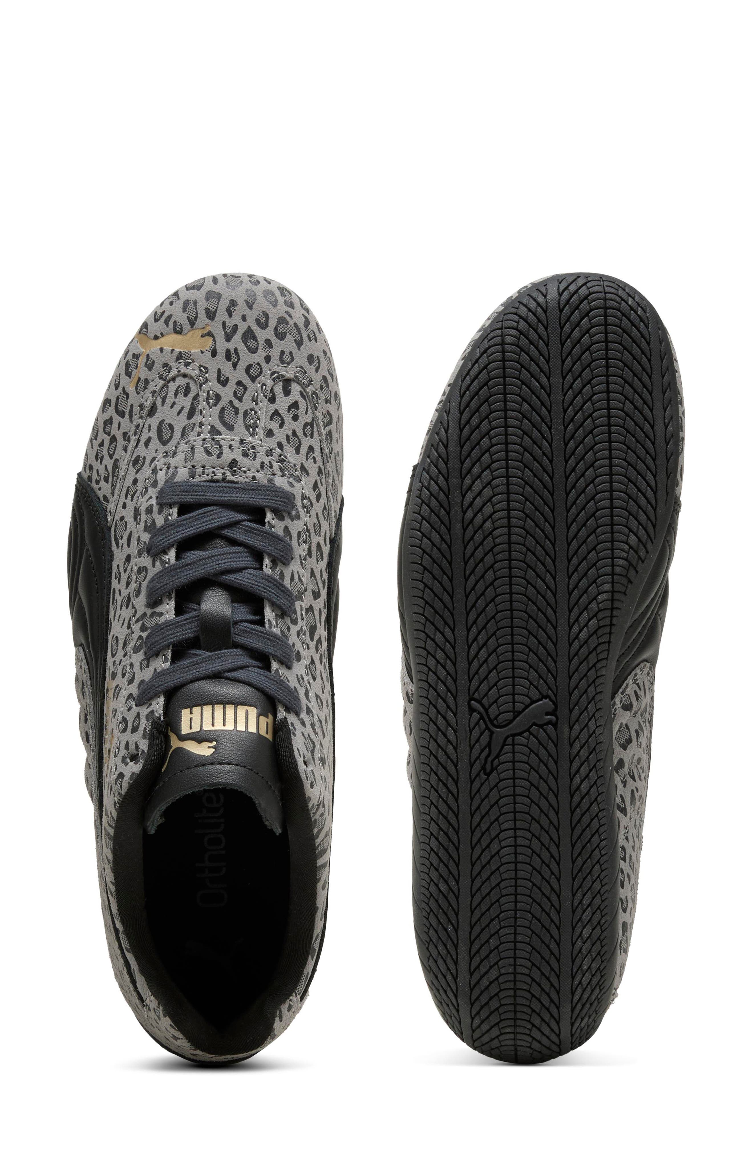 Speedcat Cat Leather Sneaker, Alternate, color, GRAY ECHO/ PUMA BLACK