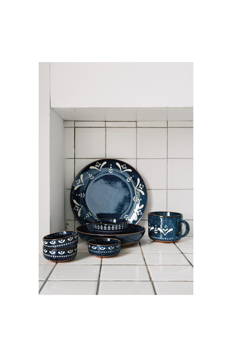 Danica Brands Nightbloom Dinner Plate, Alternate, color, Blue