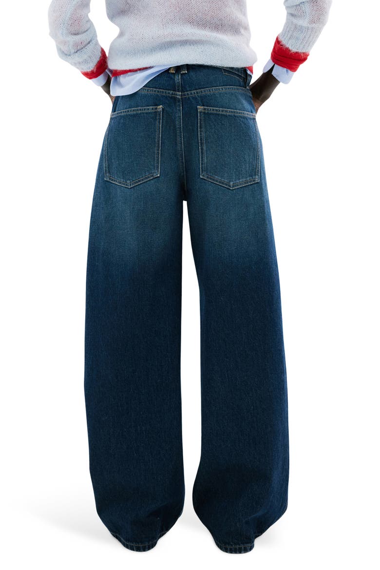 Mid Rise Balloon Jeans, Alternate, color, DARK BLUE