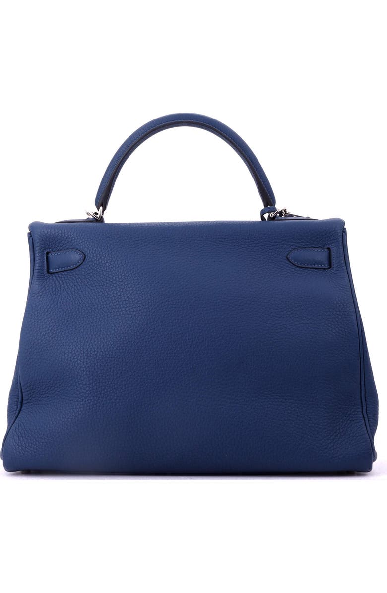 Pre-Owned Hermes Kelly Handbag Blue Togo with Palladium Hardware 32, Alternate, color, Deep Blue