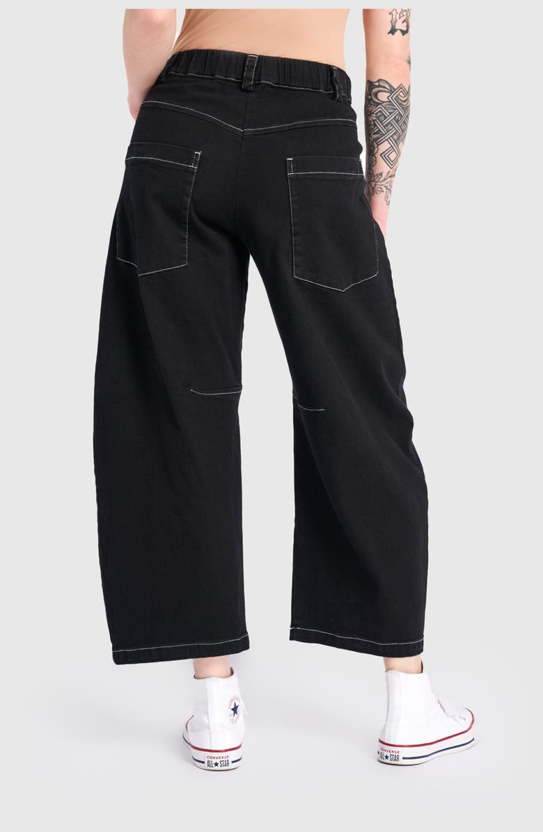 Alembika Go-To Barrel Pants, Alternate, color, Black