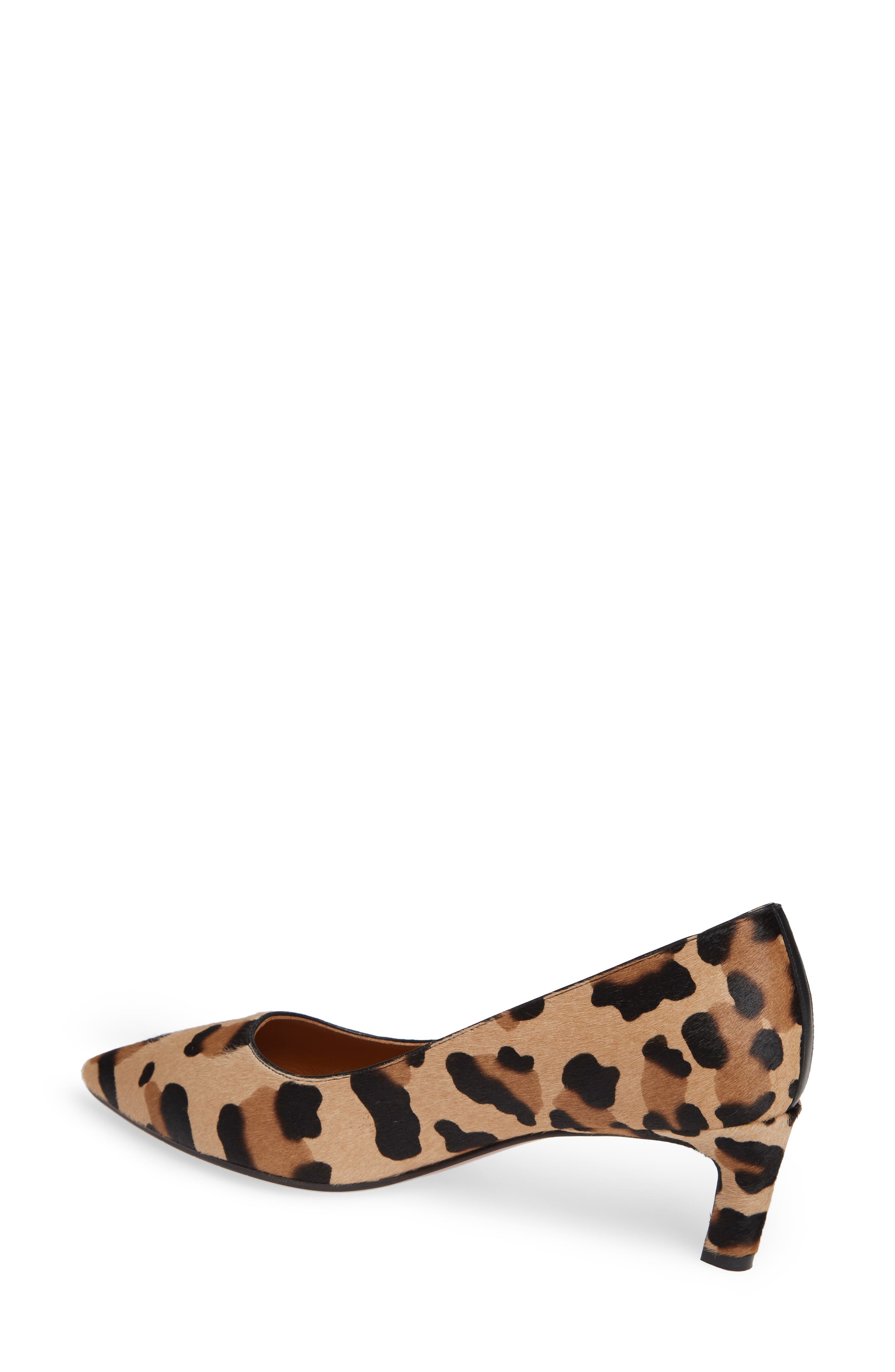 Marianna Genuine Calf Hair Kitten Heel Pump, Alternate, color, LEOPARD