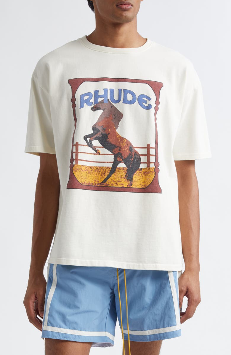 Rhude Cadre Graphic T-Shirt, Main, color, 