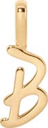 MADE BY MARY Script Initial Charm Gold Vermeil