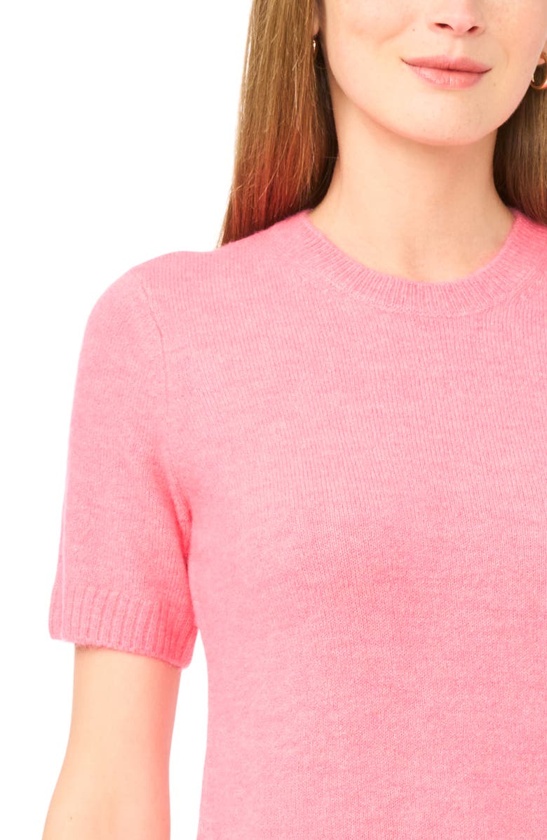 Ted Baker Short Sleeve Sweater, Alternate, color, Pop Pink