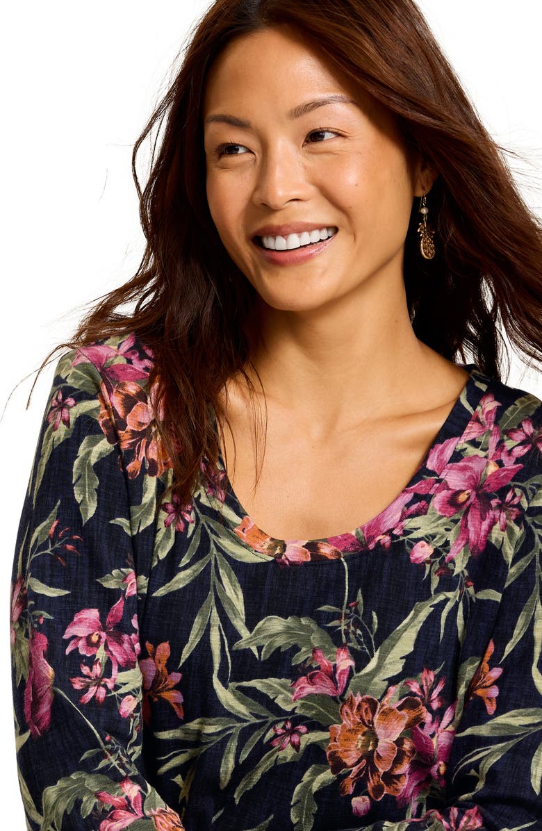 Tommy Bahama Ashby Isles Orchid Cotton Top, Alternate, color, Black