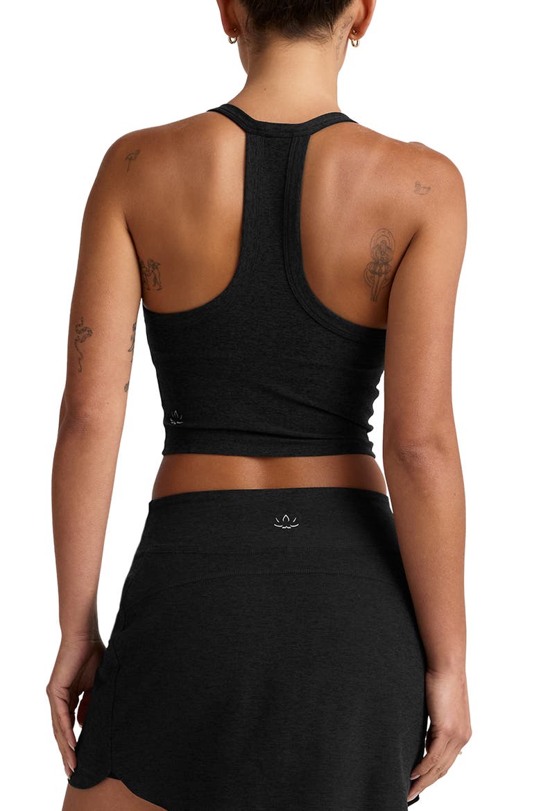 Space Dye On the Up Crop Tank, Alternate, color, DARKEST NIGHT
