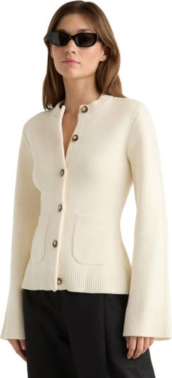 Eames Cotton Wool Button Cardigan