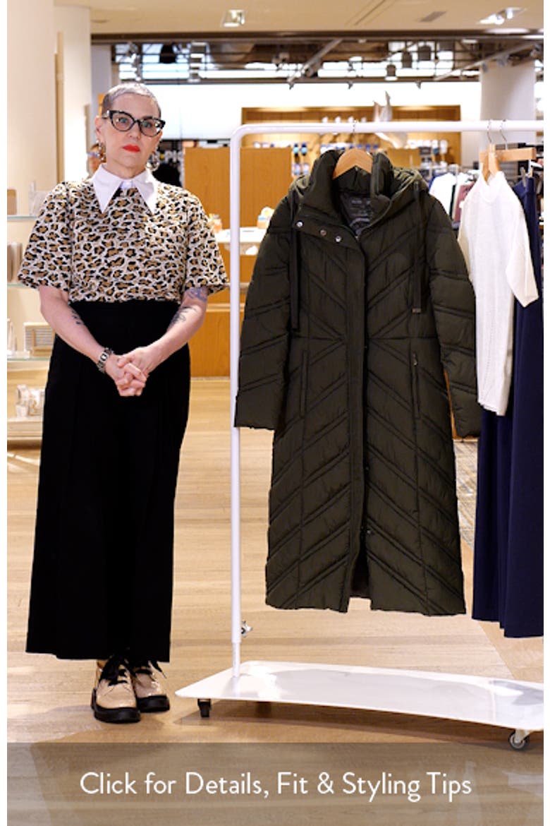 Longline Hooded Puffer Jacket video